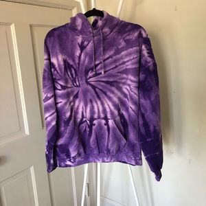 TIE DYE CLOTHING CO purple hoodie